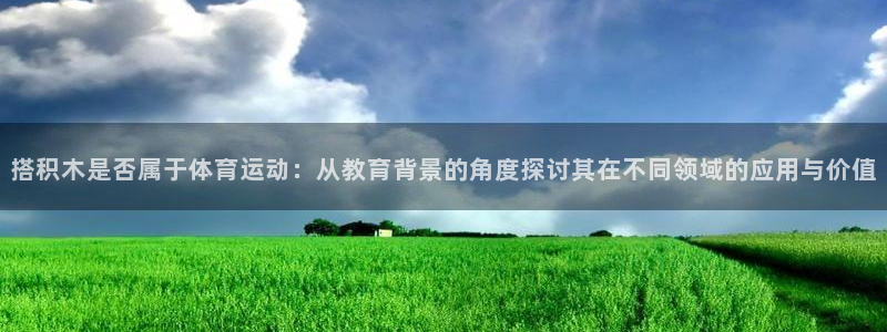 vsport体育：搭积木是否属于体育运动：从教育背景的角度探讨其在不同领域的应用与价值