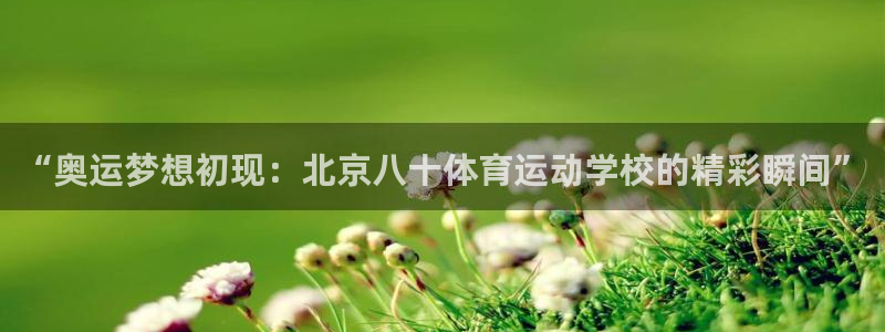 vsport体育：“奥运梦想初现：北京八十体育运动学校的精彩瞬间”